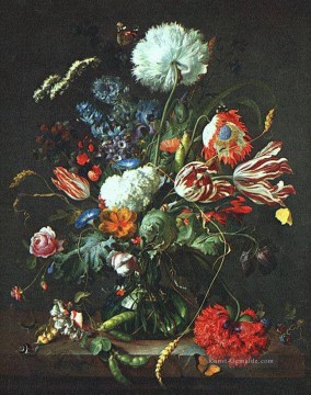 Klassische Blumen Werke - Vase blumen Jan Davidsz de Heem Blumen